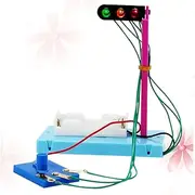 WHAMVOX Educational Traffic Light Toy Science Experiment Model Mini Traffic Light Kit Boys and Kit Teach Boys and Girls Road Sign Meaning No Battery Random Color