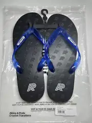 Albino and Preto x Locals Slippers with Blue Straps