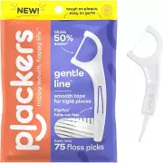 Plackers Gentle Line Floss Picks Fresh Mint Flavor Fold-Out FlipPick QuickFix...