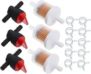Replacement Parts for Lawn Mower 3pcs Throttle Isolation Valve 1 Carburator Shut Off Valve 10 Clamps for Maintenance