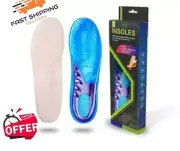 Men Women Silicone Gel Insoles Arch Support Plantar Fasciitis Sneaker Insoles US