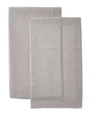 Apollo Towels Turkish Waffle Terry Set of 2 Bath Mats