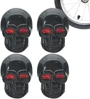 Skeleton Tire Valve Stem Caps - Car Tire Air Valve Caps Skull Shape,Cool Car Tire Air Valve Caps for, Trucks, Bikes, Motorcycles, Bicycles