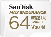 SanDisk Max Endurance MicroSDXC SQQVR 64GB 100MB/s Micro SD Card with Adapter