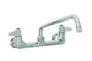T&S Brass 5F8WLX10 Equip 10" Swing Nozzle Wall Mount Faucet