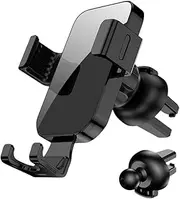 Rstigiker Car Phone Holder, Super Stable Air Vent Car Phone Mount Olecranon Style Gravity Phone Stand 360° Rotation Universal Automobile Cradle Fit for iPhone Android and All Smartphones (Black)