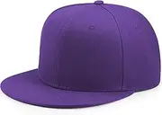 KiRYu Unisex Baseball Cap Solid Color Visor Dad Cap Fishing hat Adjustable Snapback Hat Unisex Hip Hop Baseball Cap Purple
