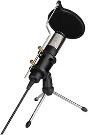HANABASS Microphone Driver- Computer Conference Mic Long Distance Recording for Desktop Compatible 10