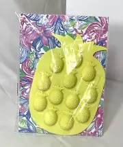 Lilly Pulitzer Ice Mold Pineapple Silicone Cube Tray Jello Candy Chocolate Party
