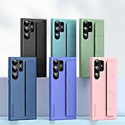 Phone Case For Samsung Galaxy S24 S24 Ultra Plus S23 Ultra Plus S22 Plus Ultra S25 Ultra Back Cover with Wrist Strap Shockproof Retro PC