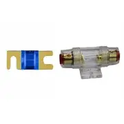 IMC Audio 60 Amp Mini ANL and 1 Fuse Fuse holder 4 6 8 Gauge Car Audio Gold