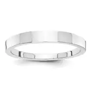 Solid 18K Yellow Gold White Gold 3mm Tapered Polished Men's/Women's Wedding Band Ring Size 5.5