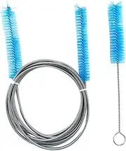 Tadill 2 Pieces Long Wire Brush Watch Cleaning Brush 22 mm Tube Jewelry Care Cleaner, Blue