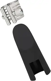 Totority 1set Saxophone Alto Sax Mouthpiece Cap Sax Mouthpiece Clamp Instrument Ligature Clips Sax Clips Sax Mouthpiece Clips Sax Clamp Sax Head Clip Alto Sax Woodwinds Cap Reed Clips Abs
