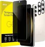 [JETech] Privacy Screen Protector for Samsung Galaxy S23 5G 6.1-Inch with Camera Lens Protector, Anti-Spy Tempered Glass Film, Fingerprint ID Compatible, 2-Pack Each