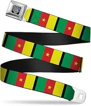 [Buckle-Down] Seatbelt Buckle Belt, Cameroon Flags