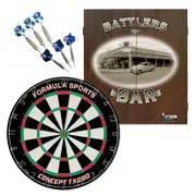 Dart Board and Cabinet Set Battlers Bar with TX290