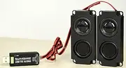 USB to Audio USB Sound Card with 8Ω 5W Speaker for Raspberry Pi/Jetson Nano, Win7/8/8.1/10,Linux,Android, Driver-Free Plug and Play, Recording/Playback Support, Onboard Microphone/Speaker Header