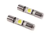 28mm SMF1 LED Bulb Red Pair Diode Dynamics (for: Mazda)