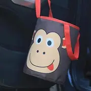 Outdoor Car Back Seat Organizer 18X22cm,Car Trash Can Rubbish Garbage Holder Seat Back Bag Bucket Accessories
