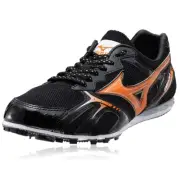 Mizuno Men's Size 12.5 Osaka 5 Track Field Spike Running Shoes - Black Orange