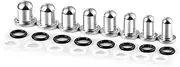 [Casvort] Unique 0.5mm Increments 16G-00g Comfy Pain-free Single Flared Dead Stretching Plugs, Hypoallergenic Stretch Friendly Body Piercing Tapers, Pierced Ear Lobe Stretching Kits.