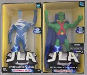 SET OF 2 JLA SUPERMAN & MARTIAN MANHUNTER 8 INCH FULLY POSEABLE ACTION FIGURES
