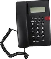1 Set Telephone Cable Home Detangler Phones Decor Cordless Mobile Answer Dialer Smart Flip Stand Number Holder Mini Phone Solar Landline Satellite Call Copper Rubber Black