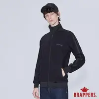 在飛比找momo購物網優惠-【BRAPPERS】男款 立領休閒外套(黑)