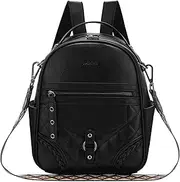 Small Backpack Purse for Women,VASCHY Cute Vegen Leather Mini Ladies Backpack Travel Backpack Casual Daypack with Fashion Guitar Shoulder Bag Handbag Strap