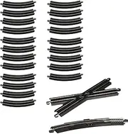 Bachmann HO Scale Figure 8 Track Pack - Steel Alloy Rail with Black Roadbed - E-Z Track System
