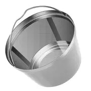 Reusable Coffee Filters 8-12 Cup Permanent Basket Filter, Stainless