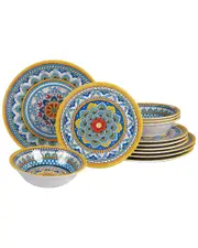 Certified International Portofino 12pc Melamine Dinnerware Set