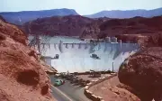 VTG NV/AZ Hoover Dam Arial View Cliffs on the Nevada Side C360