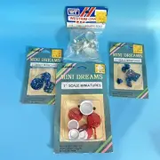 Mini Dreams 1" Scale Doll House Kitchen Accessories Pots Pans Tea Set Scale NIP