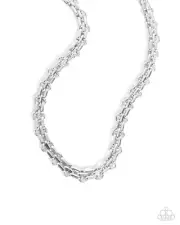 Paparazzi Immaculate Industry Silver Necklace NWT