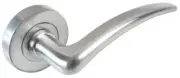 Corsica Lever On Rose Satin Chrome Handles Furniture - 6602