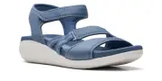 Clarks Cloudsteppers Women's Glide Hi Shore Sandals Denim Blue 26169742