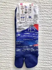 Japanese Men Tabi Ankle Socks 25-27cm US:7-9 Daiso Japan view of Mt. Fuji Short