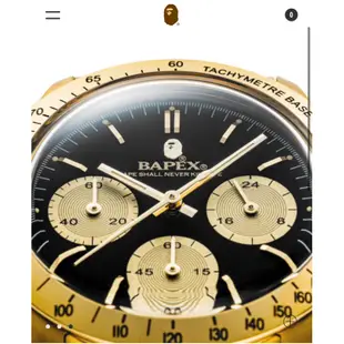 A BATHING APE® MEN Classic Type 4 Bapex 手錶 猿人 正品 日本代購 三眼
