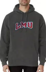 NWT LMU by Jerzees Loyola Marymount Lions Icon Logo Hoodie Gray XL New!