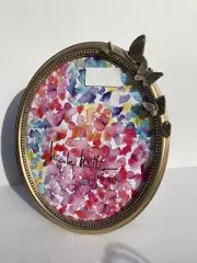 Nicole Miller Golden Oval Butterflies Accent Picture Frame Fits 8’’ x 10’’ Photo