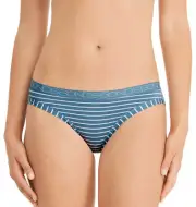 Bonds Ladies 37R Blue Rock Stripe Print Cottontails Bikini Brief Size 16 New