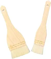 Egg Wash Basting Brush Set 2 Pcs BBQ Grill Brush for Sauce Grill Basting Mop Barbecue Grill Accessories Non-Slip Handle