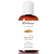 EAromaspa Wheat Germ Oil 100% Pure Natural, Refined, Solvent Extracted 8 oz