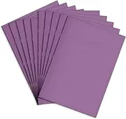 Rhino Oversized Exercise Books, 48 Page/Blank Paper Notebook, 10 Pack, 13 x 9 Writing Book, Office & School Stationery Supplies, Purple