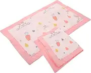 Toyvian Travel Pillowcase Cover for Toddlers Soft Muslin Pillow Case Machine Washable Envelope Closure Comfortable Bedding for Boys and Girls