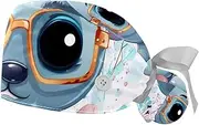 [YTYVAGT] 2-Pc,Gourd-Shaped Working Cap,Fisherman Hat with Buttons and Cotton Sweatband,Cute Animal Abstract Pattern