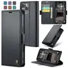 For iPhone 16 15 14 13 12 11 Pro Max XR 8 7 Case Leather Stand Wallet Flip Cover