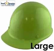 MSA Skullgard Large JUMBO Cap Style - Custom Painted Lime Green